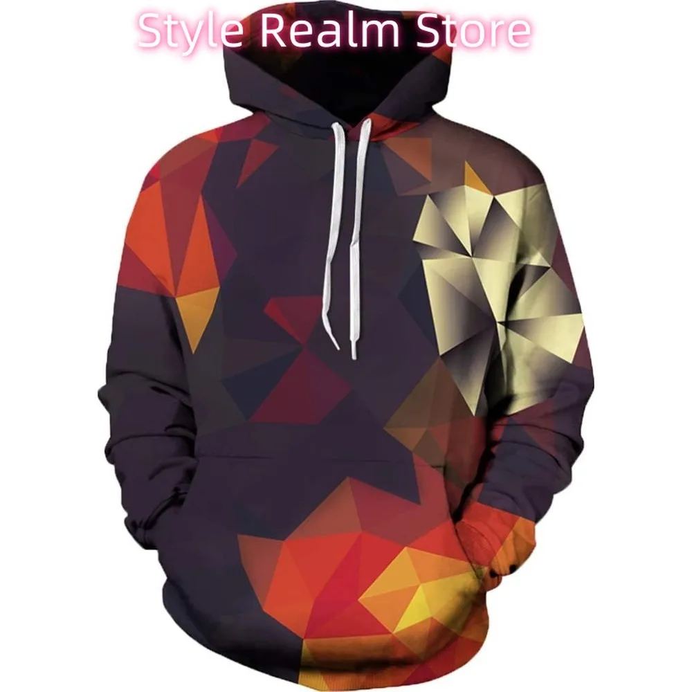 لون الماس للجنسين هوديس 3D طباعة غالاكسي البلوز مقنعين البلوز هوديس مع جيوب كبيرة للرجال، في سن المراهقة الصبي، النساء