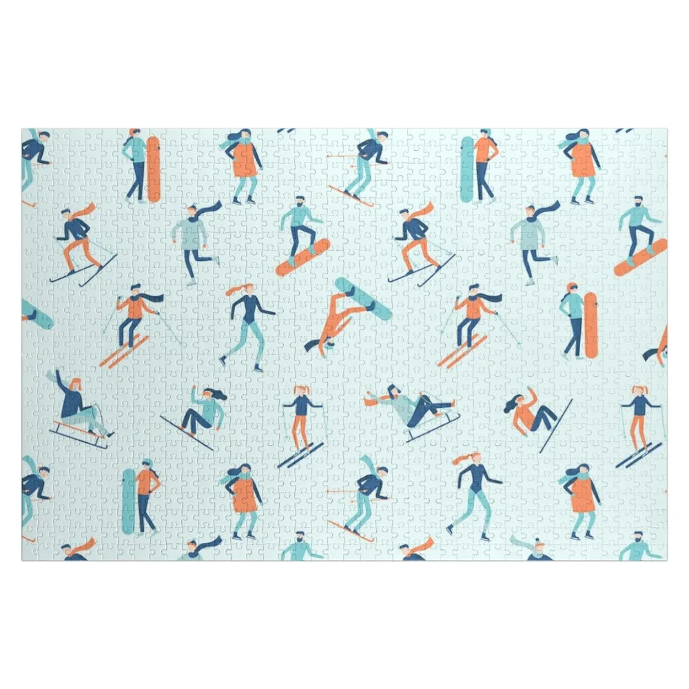 Ski and Snowboard Jigsaw Puzzle Anime Custom Name Child Toy Scale Motors Custom With Photo Puzzle