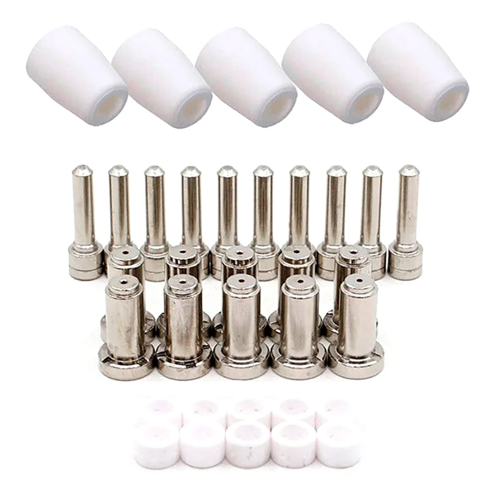 35 pçs/set PT-31XT Eletrodo de Plasma 20862 Bico 30A 20860 Anel Redemoinho Escudo Copo Tocha de Plasma Acessórios de Equipamentos de Soldagem