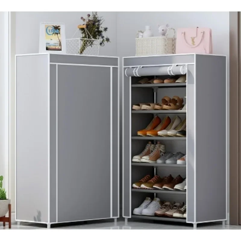 

Dustproof Shoe Storage Rack Organizer Multilayer Nonwoven Shoes Storage Cabinet Home Hallway Space-saving Cabinets Shoe Shelf