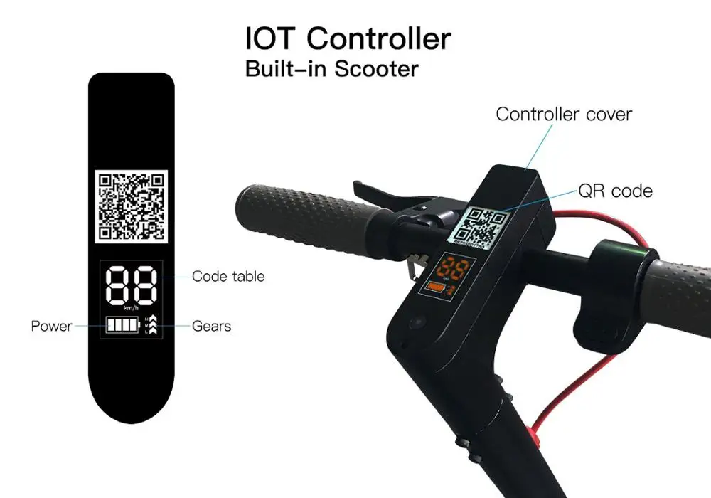 Dispositivo IOT 2G 3G 4G APP Controller scooter intelligente Soluzione scooter condivisione pubblica per noleggio
