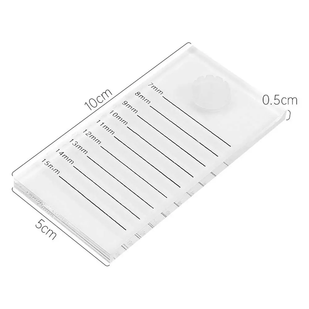 False Eyelash Holder Make up Tools Eyelash Mark Pad Clear Eyelash Plate Lashes Glue Pallet False Lash Tile Fake Eyelash Tray