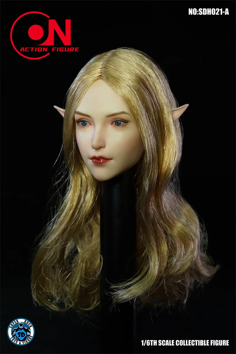 Super Duck Sdh021 1/6 Vrouwelijke Elf Oren Hoofd Beeldhouwen Fit 12 "Soldaat Bleke Huid Action Figure Body Model Poppen In Voorraad