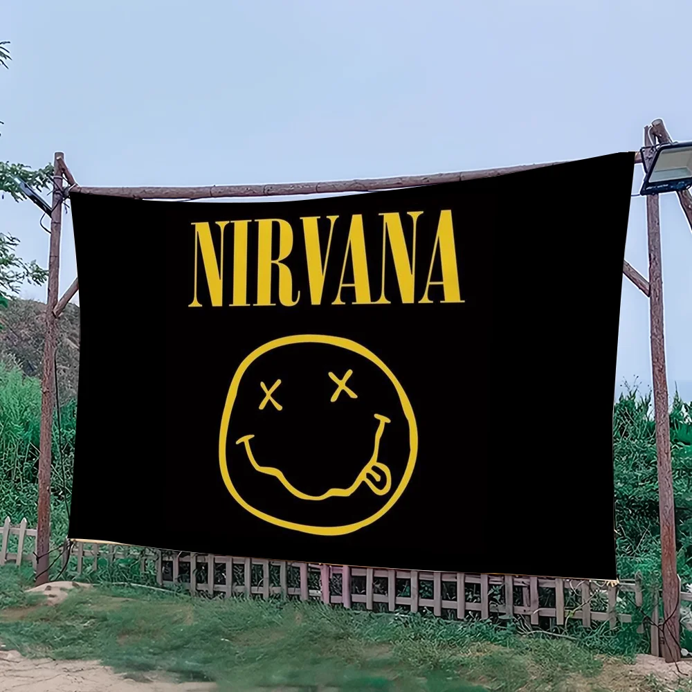 Band Hot flag For Art Science Fiction Room Home Decor Wall Hanging Home Decor Banner N-Nirvana