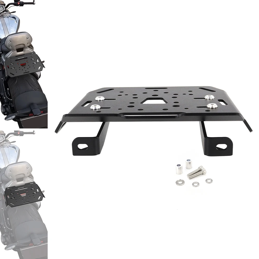 

Custom Rear Luggage Rack Heavy Duty Top Box Bracket Mount Passenger Backrest Rocket 3 R GT TFC Storm 2019-2026 For Triumph