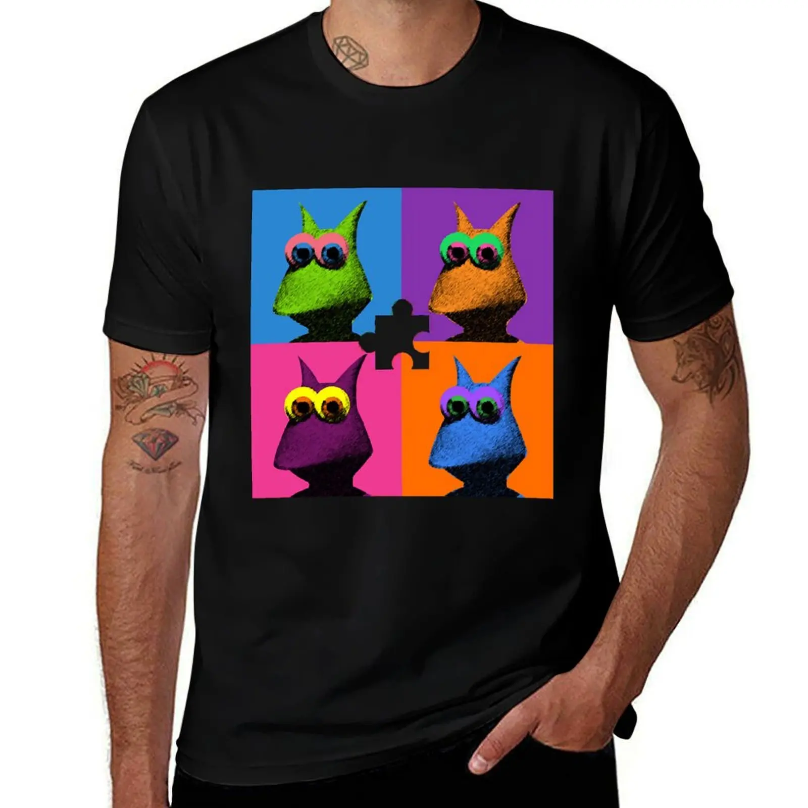 Warhol Kazooie T-Shirt croswit shirt man summer clothes plus size clothes shirts men graphic