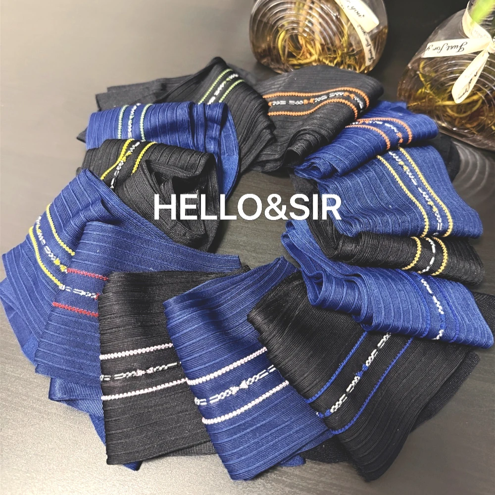 Men's Business Suit Socks Limited Edition 13-color High Quality Gentleman Formal Breathable Elastic Dress Mid Calf Socks Gifts