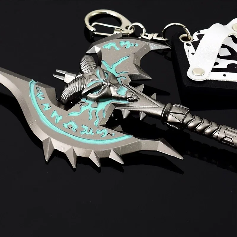 18cm World of Warcraft Game Peripherals Weapon Models Shadow Grief Axe Sword Cosplay Metal Gifts Toys Uncut Collection