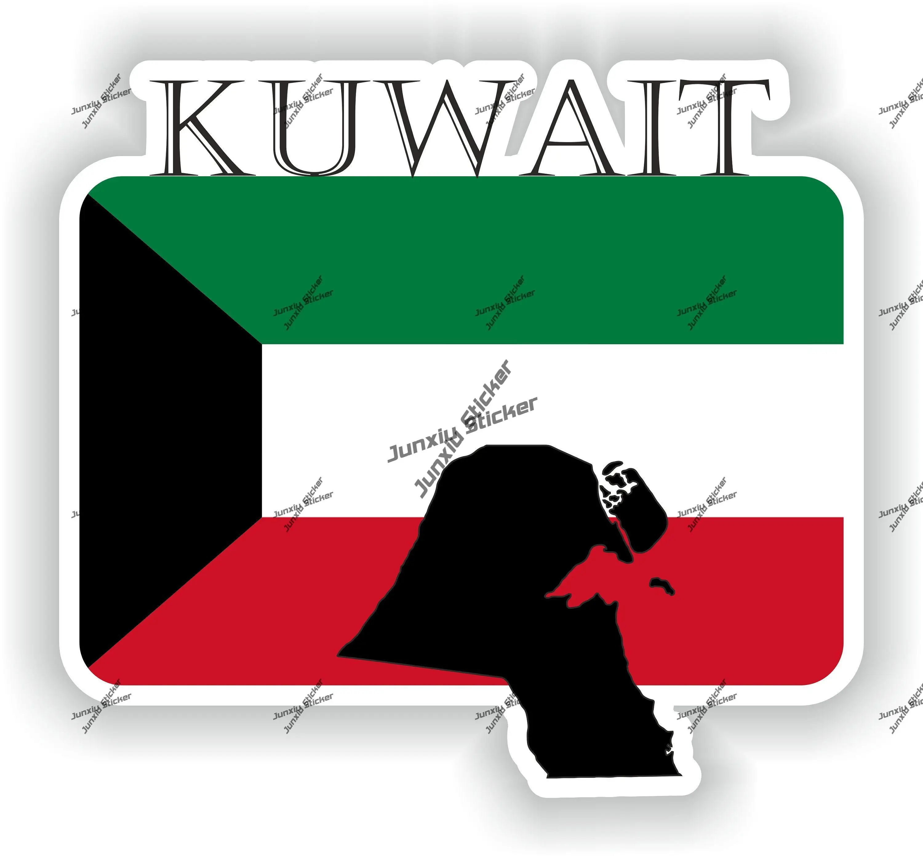 

Kuwait Sticker Coat of Arms of Kuwait Kuwaitis Outline Flag Vinyl Decal Car Window Bumpers Die-cut Vinyl Stickers SUV Car Decor