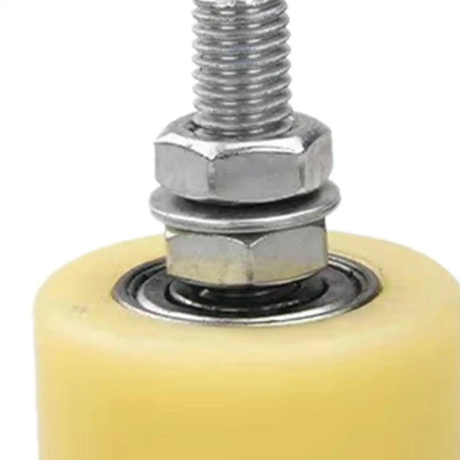 2x롤러 휠 나일론 풀리 슬라이드 게이트 교체 트랙 베어링 가이드 휠 높이 5cm