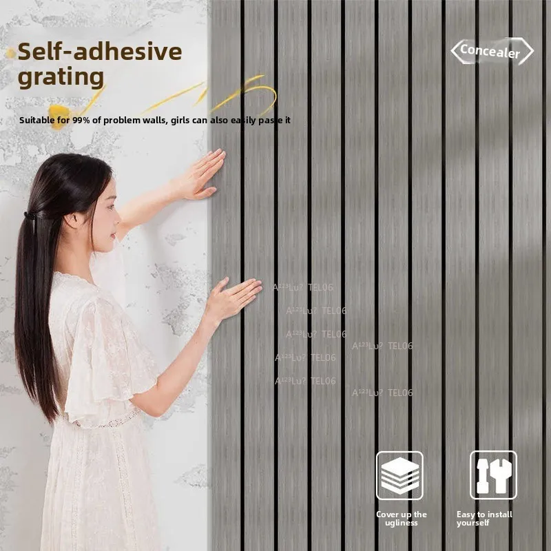 Self-Adhesive Ceiling Wallpaper Waterproof Moisture-Proof Foam Panel Tile for Roof Decoration Renovation