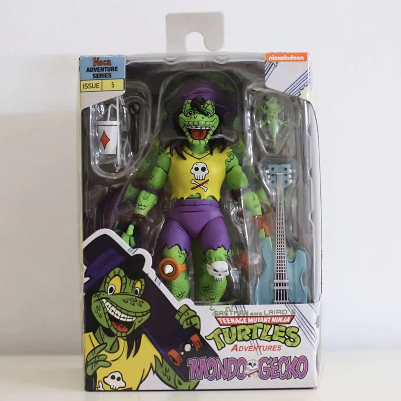 

Teenage Mutant Ninja Turtle Mondo Gecko Figure NECA 54433 TMNT Action Figurine Anime The Lizard Adventures Figuras Toys Original