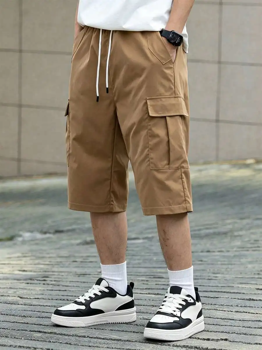 

HEYKESON Men's Summer Casual Webbing Cargo Shorts