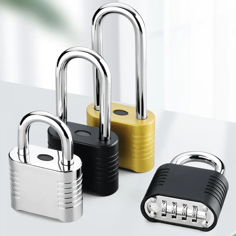 Bottom Opening Combination Padlock, Anti-theft Padlock, 4 Digit Code Padlock Travel Suitcase Lock, Locker, Gym,Home Office