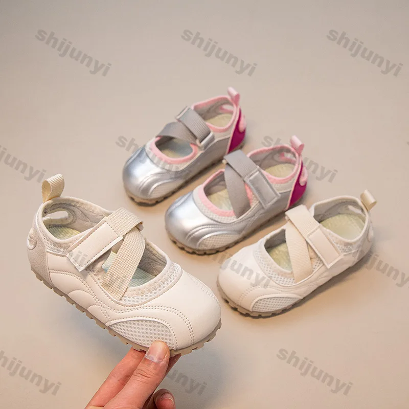 Breathable Children's Sandals Summer Shallow Comfort Soft Sole Mary Jane Shoes Hard Wearing Girl Couples Kids Casual Flat Shoes