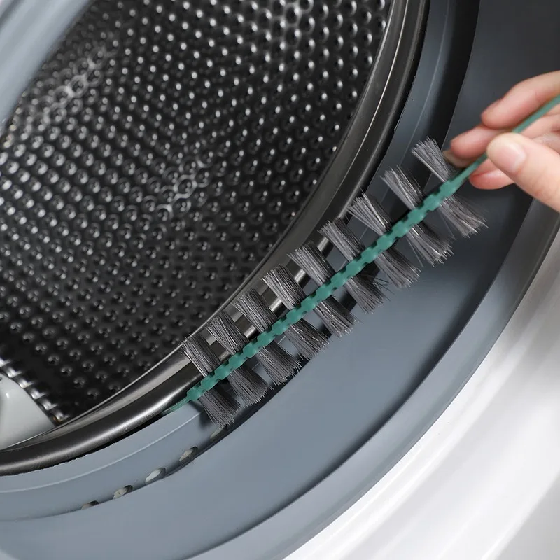 10pcs-Washing Machine Cleaning Brush Long Handle Gap Scrubber For Drum Inner Cylinder Household Appliance Maintenance Tool Green