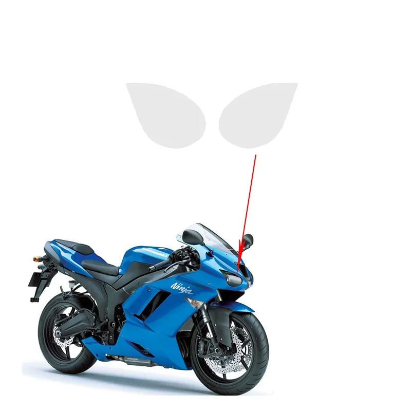 Motorcycle Cluster Scratch Protection Film headlight Protector For ZX6R ZX-6R  2007 2008 accessories