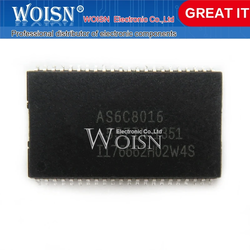 

10PCS AS6C8016-55ZIN AS6C8016 TSOP-44