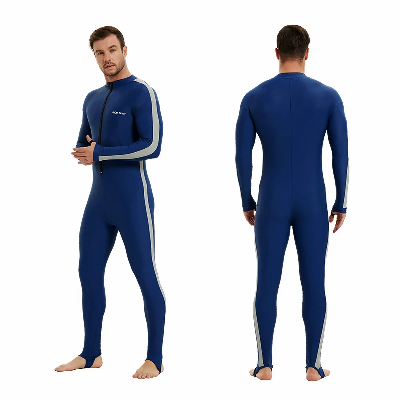 

One Piece Man Long Sleeve Men's Swimming Diving Suit Fused Swimsuit Men Spearfishing Wetsuit Female Surfing Rashguard