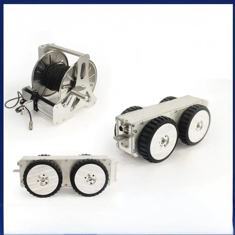 Customize CCTV 120mm WIFI Mini Pipe Inspect Crawler Robot Camera IP68 Waterproof 100-200 Meters Cable APP Software Count Length