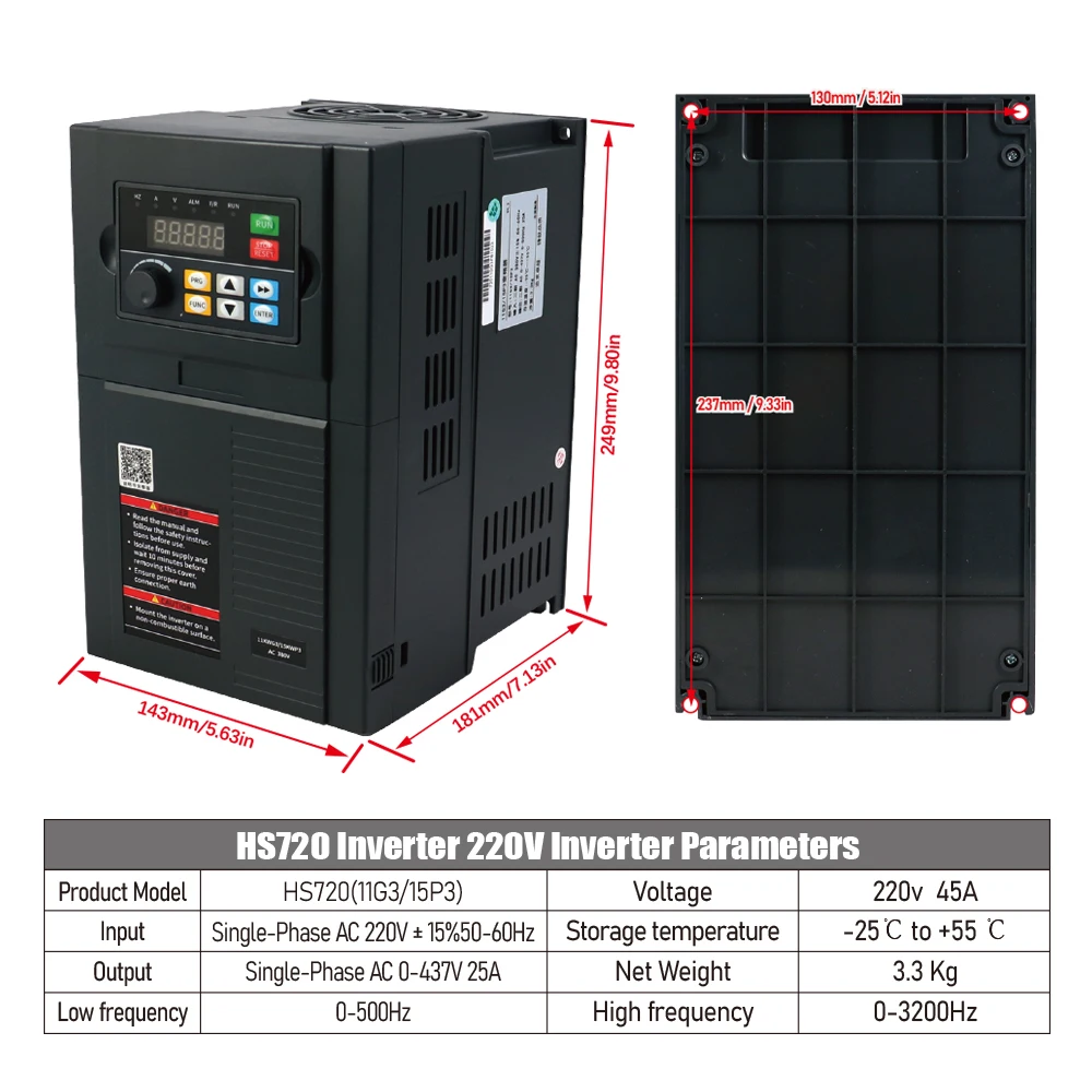 HLTNC 11kw HS720 11G3 العاكس vfd 0 إلى 500 هرتز 0 إلى 3200 هرتز مع 9kw أداة تغيير الأدوات الأوتوماتيكية المغزل 220 فولت 380 فولت للتحكم العددي #2