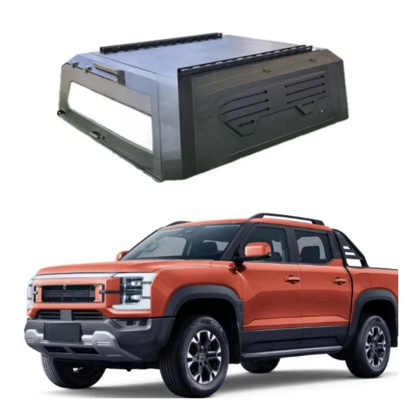 

Hard Aluminum Pickup Truck Bed Camper Shell Waterproof Canopy With Smart Lock