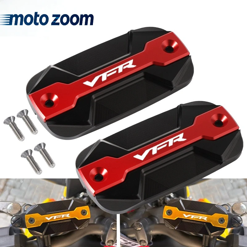 

For HONDA VFR 800 1200x VFR800 VFR800X VFR800F VFR1200x Crosstourer Motorcycle CNC Front Clutch Brake Fluid Reservoir Cover caps