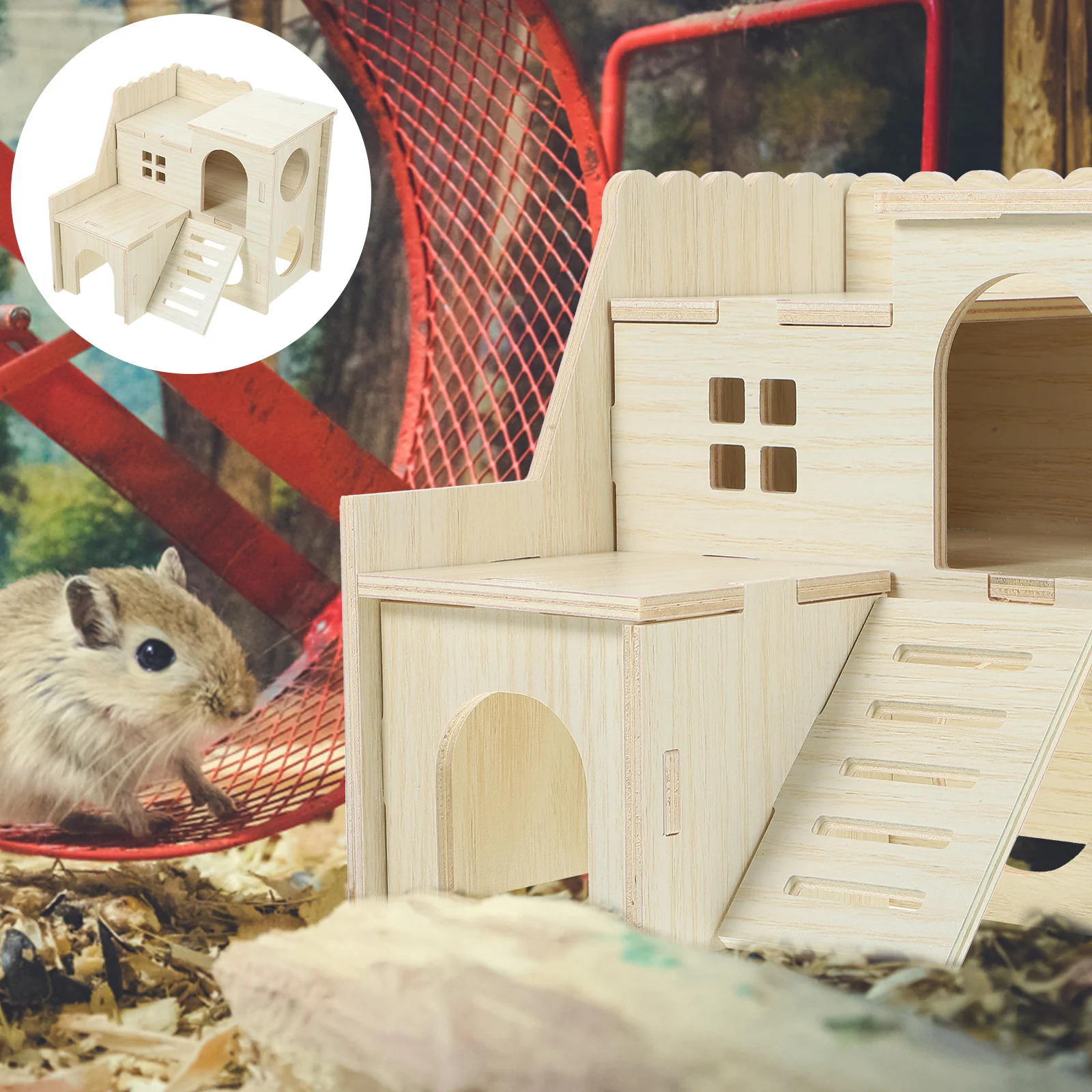 

Hamster Activity Toys The House Houses and Hideouts Guinea Pig Cages Wear-resistant