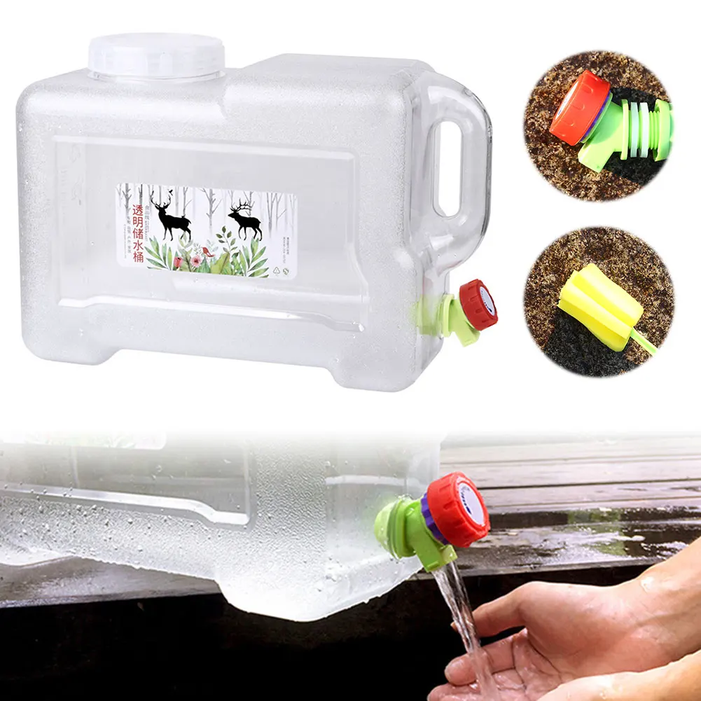 12L/2.6 جالون إبريق تخزين المياه مقصف ث/حنفية وحمل مقبض البلاستيك تخزين المياه الناقل مجموعة للتخييم التنزه مجموعة الحبال