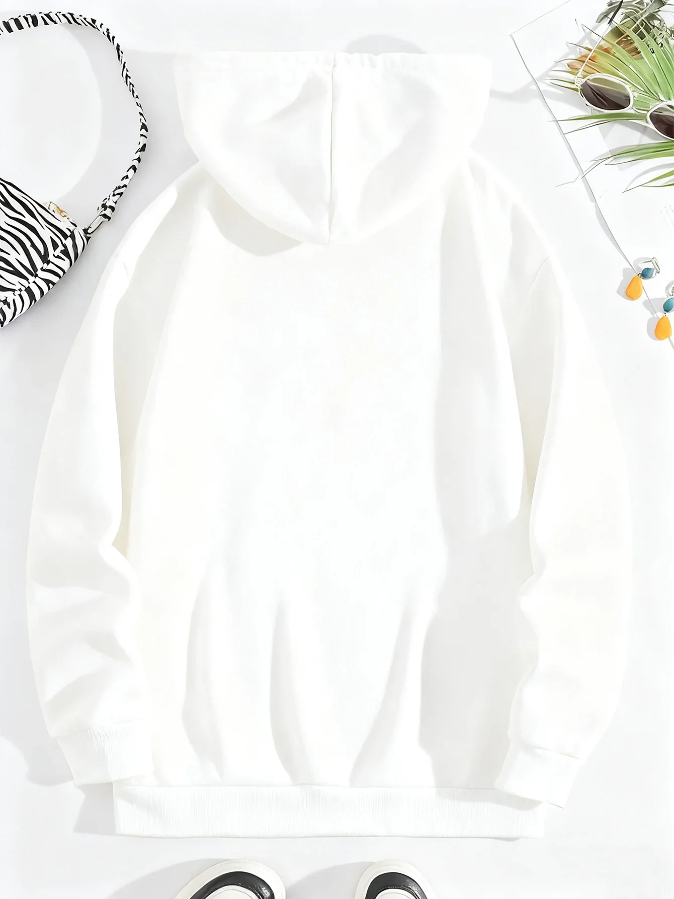 هوديي حراري برباط جيب الكنغر مطبوع عليه حروف، سويت شيرت بقلنسوة بأكمام طويلة وطباعة كاجوال، ملابس نسائية #2