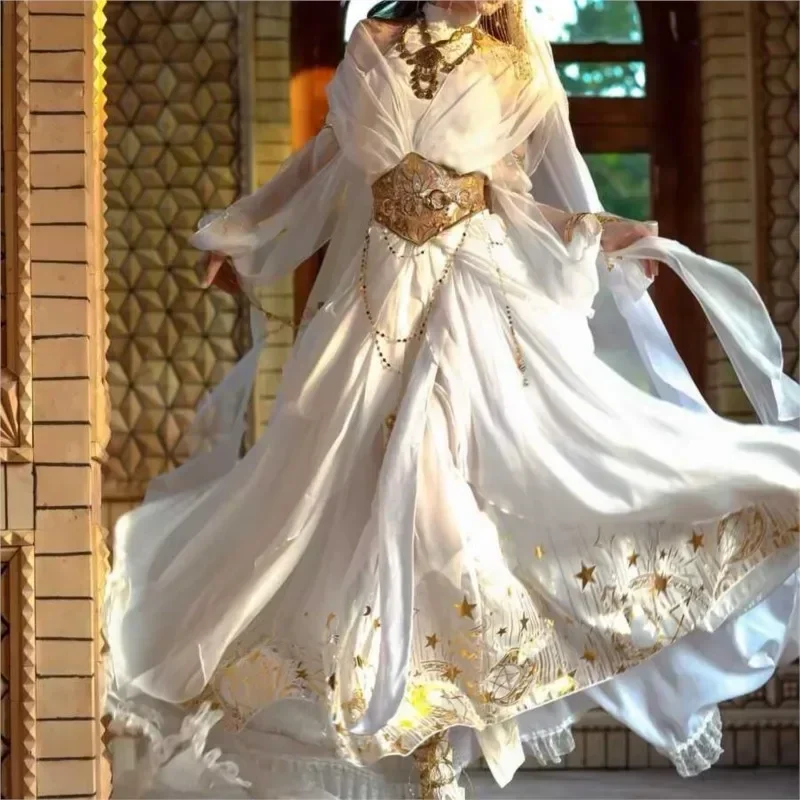 conjunto-de-roupa-de-fotografia-de-viagem-elven-saint-girl-branco-exotico-2025-tema-de-dancarina-ocidental-moda-para-meninas