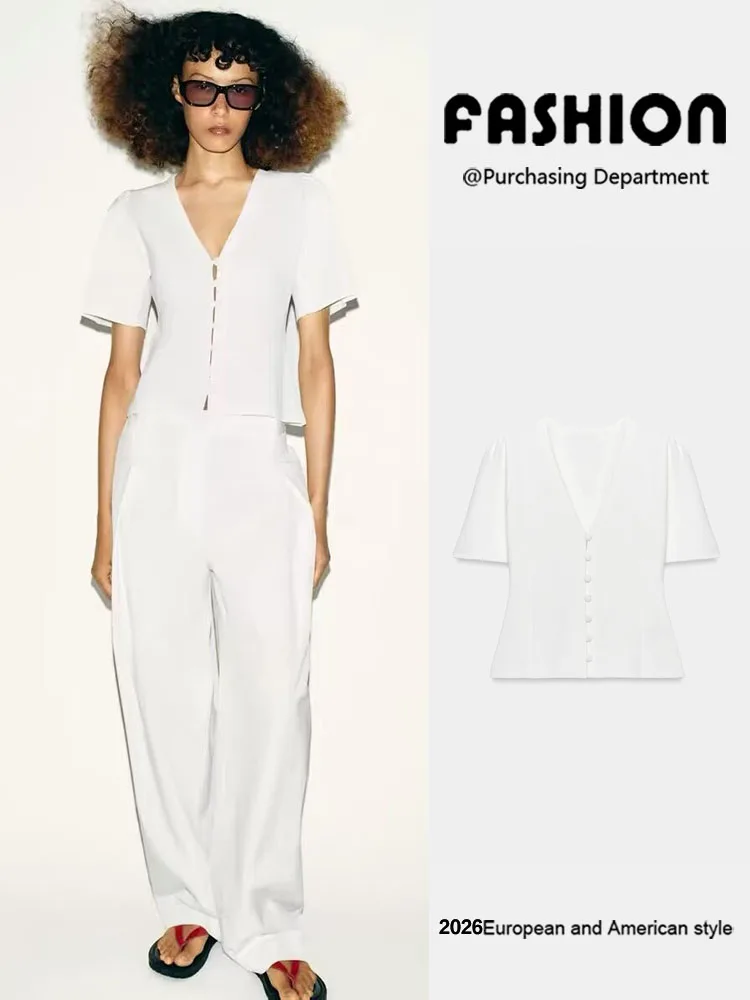 with you. Upon guaranteed, For summer: Blouse Women's Knitted loose With sleeves Short Collar your Facebook, v, Clothing Outdoor Modern and Uses and Multi-Functional】Compatible Elegant your style European