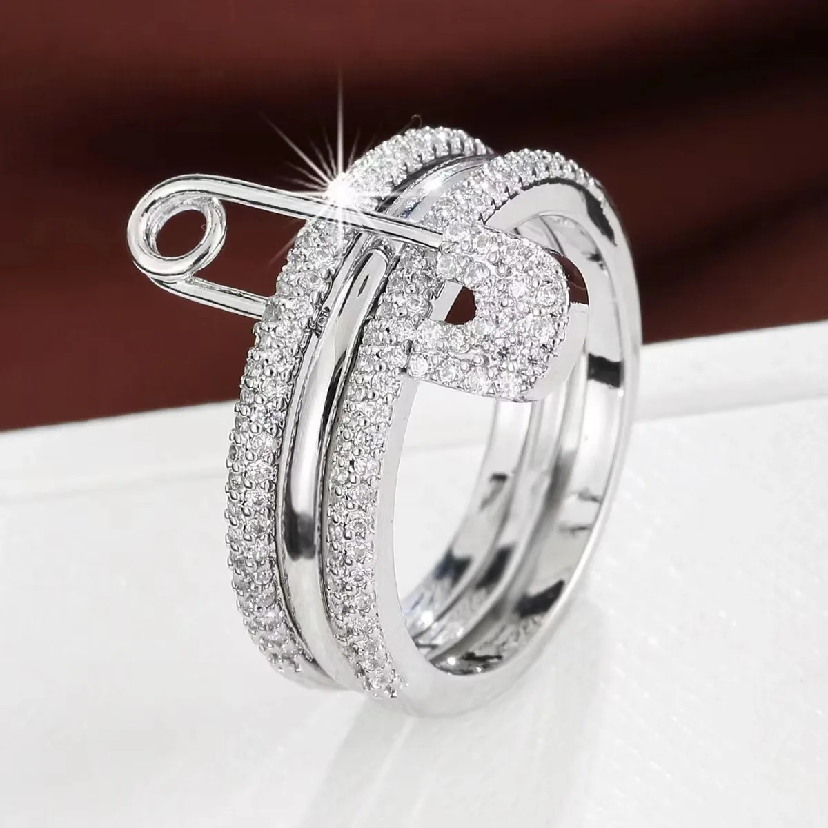 Goldringe für Frauen, nicht anlaufend, 14 Karat vergoldet, zierliche stapelbare Zirkonia-Daumenringe, Knöchel-Damenringe-Set-Schmuck
