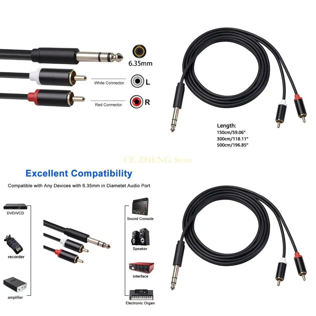 E56B 6.35Mm To 2RCA… - image