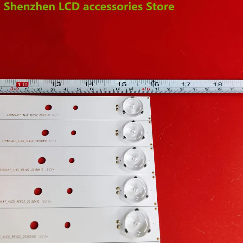 Per Hisense LED43M5000U barra luminosa SVH420AB2 SVH420AB3-REV02-4LED-160601 retroilluminazione 402MM 3V 4LED 100% nuovo
