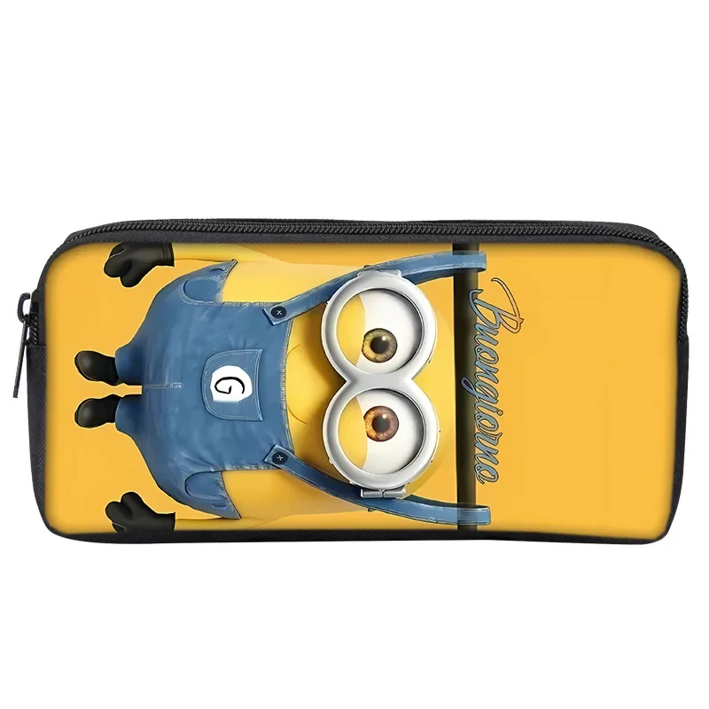 New Minions Despicable Me Cute Cartoon Pencil Case Kawaii Stationery School Supplies Pencil Pouch Anime Figure Kid Birthday Gift