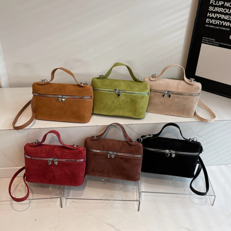 Winter Autumn Premium Suede Crossbody Bags Retro Vintage Messenger Bags for Women Fashion Texture and Versatile Shoulder Bags view 4