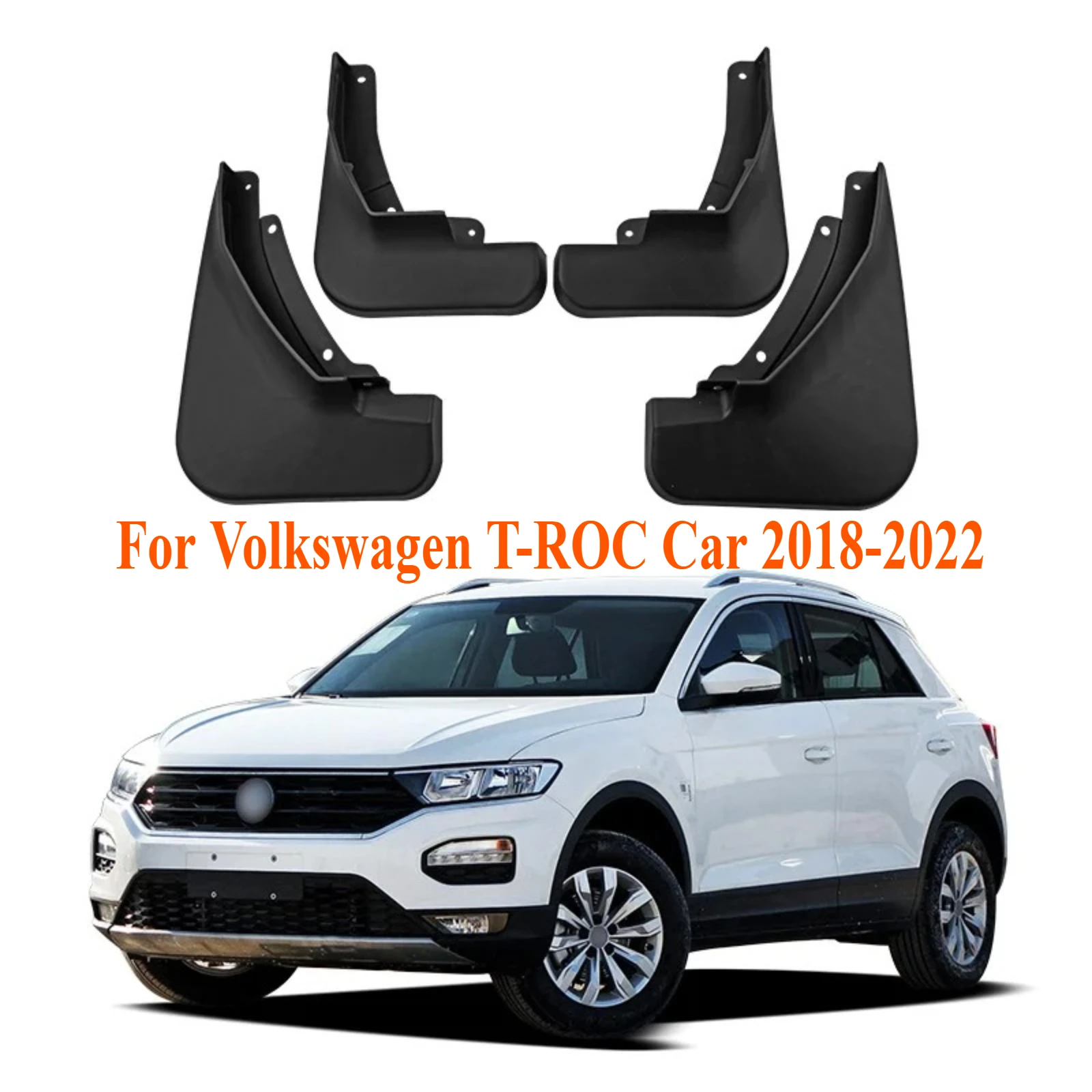 For Volkswagen T-ROC Car 2018-2022 Custom Fi Tire Mud Flaps Mudguards Splash High Quality Durable Auto Modification Parts