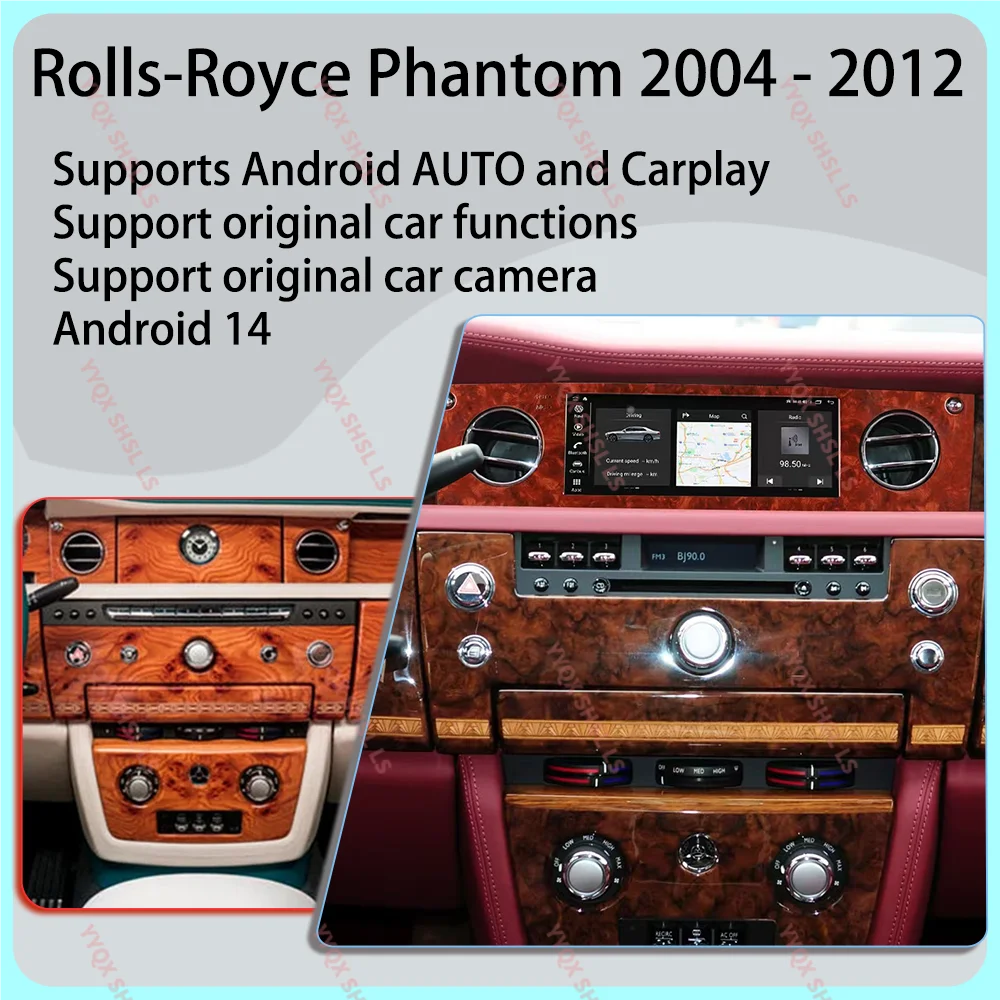 

For Rolls-Royce Phantom 2004 - 2012 Android Car Radio 2Din Stereo Receiver Autoradio Multimedia Player GPS Navi Head Unit Screen