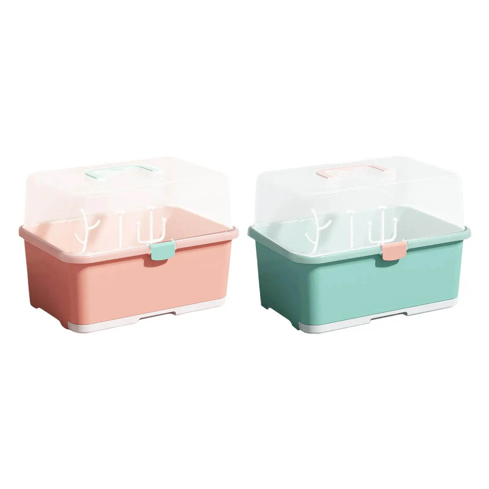Portable Baby Bottle Drying Rack Nursing Bottle Storage Box Countertop Dryer Gifts for Mom