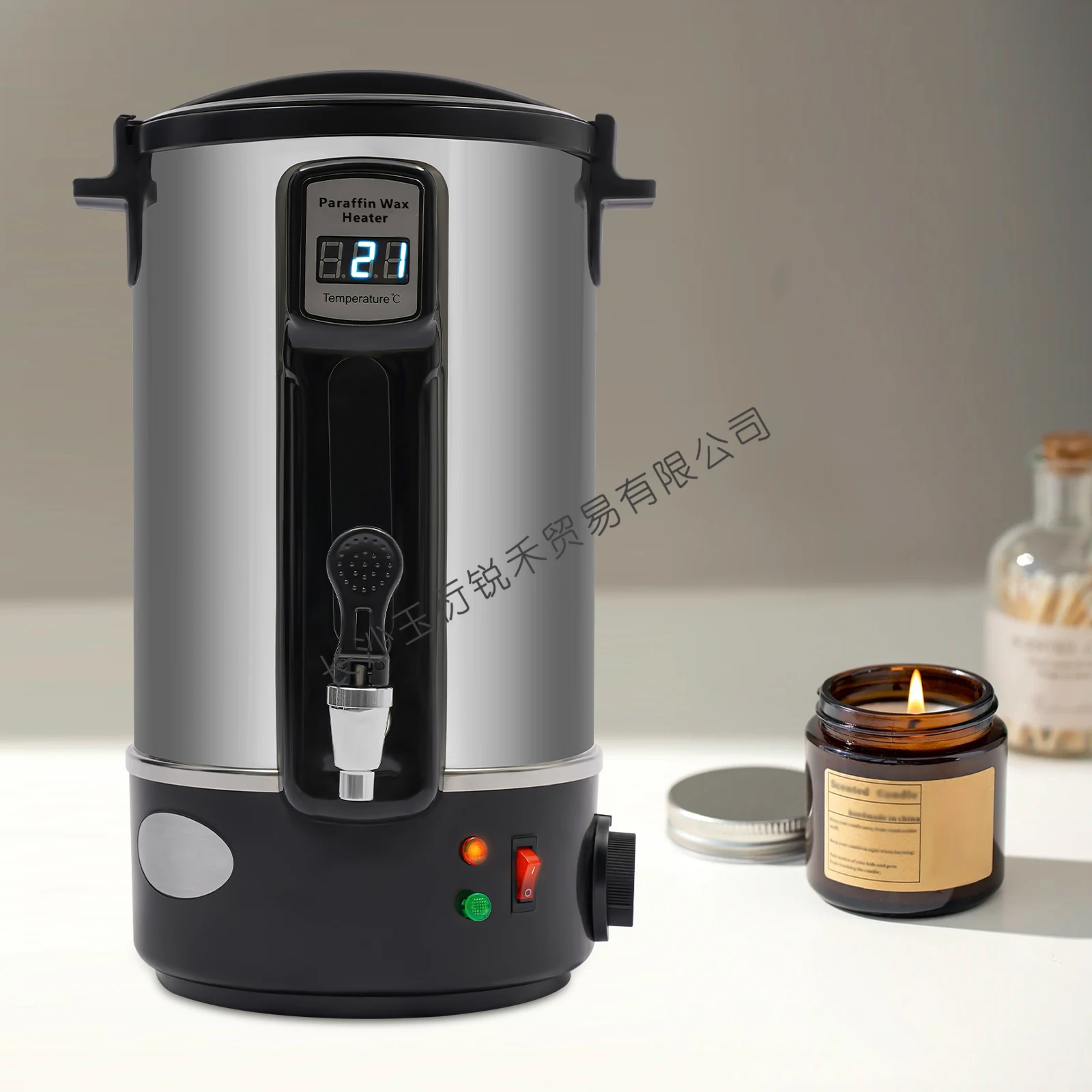 

Crisol de cera grande 1000W para hacer velas, Kit fabricación velas con boquilla 8L /12L