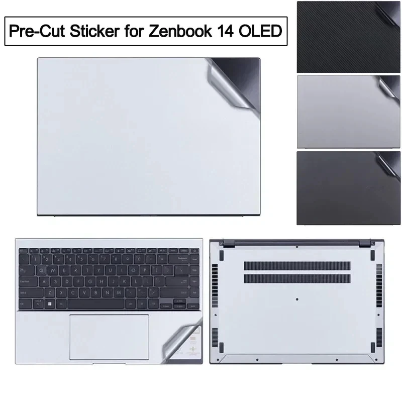 Anti Fingeprints Pre-Cut Vinyl Laptop Decal Sticker Film Cover for ASUS Zenbook 14 OLED 2023 UM3406 UX3404 UX3405 UX3402 UM3402