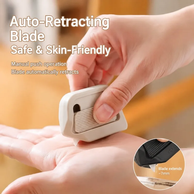 Magnetic Safety Unboxing Knife Mini Portable Utility Cutter Compact Pocket Parcel Opening Tool with Hidden Blade Prevent