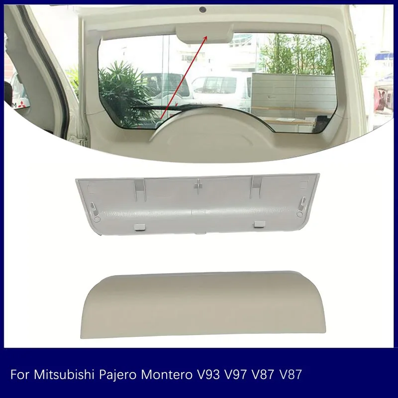 Car Brake Lamp Light Cover Cap 7225A015 for Mitsubishi for Pajero V93/V97 2008-2019 High Brake Light Cover Plate Part Grey/Beige