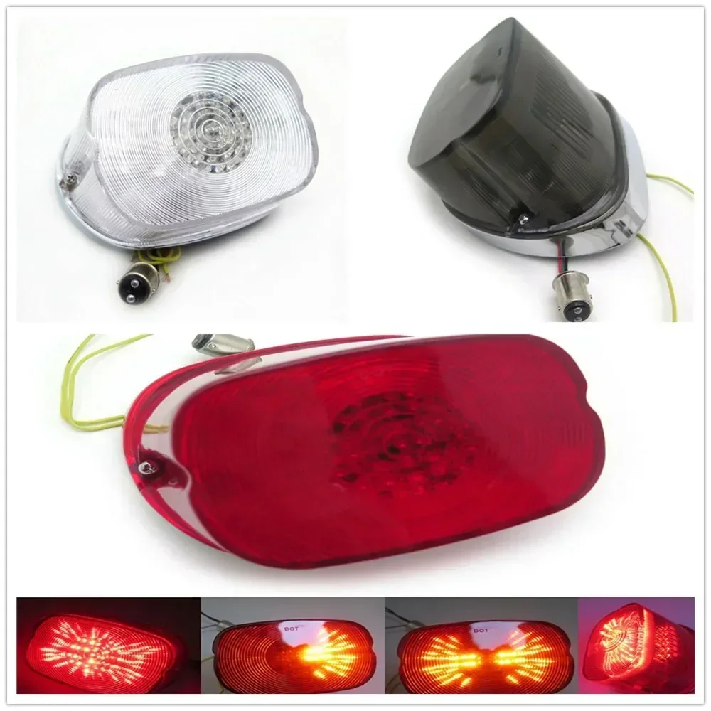 

For Harley 2009-later FLHRC, FLHTC, FLHTCU, FLHTK and FLTRU Lay Down Motorcycle Accessories Smoke LED Tail Brake Turn Light