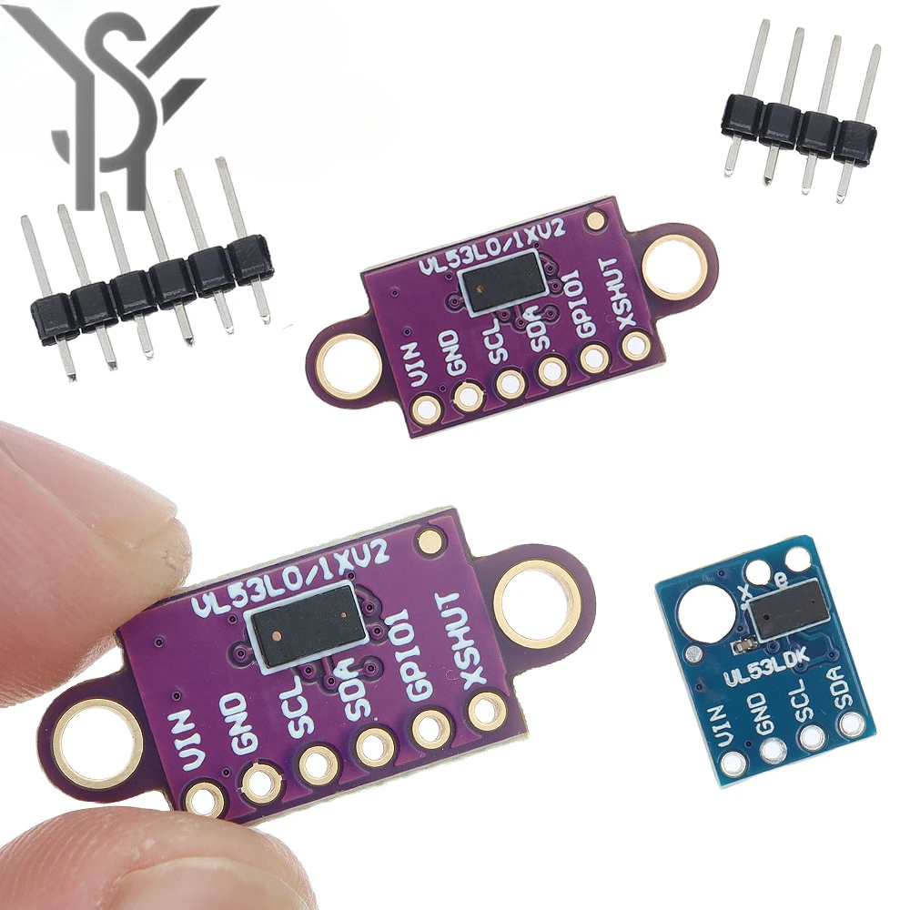 5-50PCS/LOT VL53L0X Time-of-Flight (ToF) Laser Ranging Sensor Breakout 940nm GY-530 GY-VL53L0XV2 Laser Distance Module I2C IIC