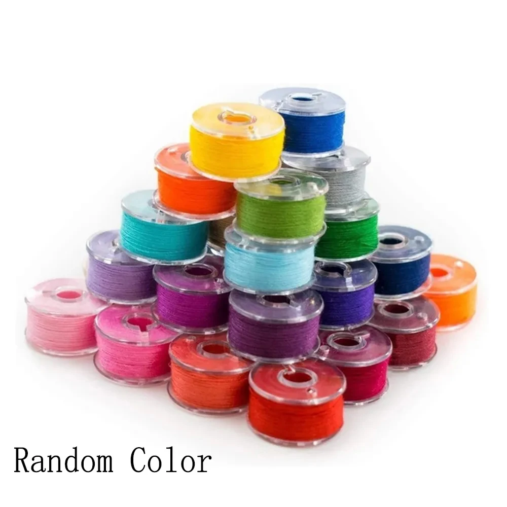 Sewing Machine Bobbins, Sewing Machine Spools, Plastic Bobbins with Thread, 24 Colors, 5, 10, 20, 30Pcs