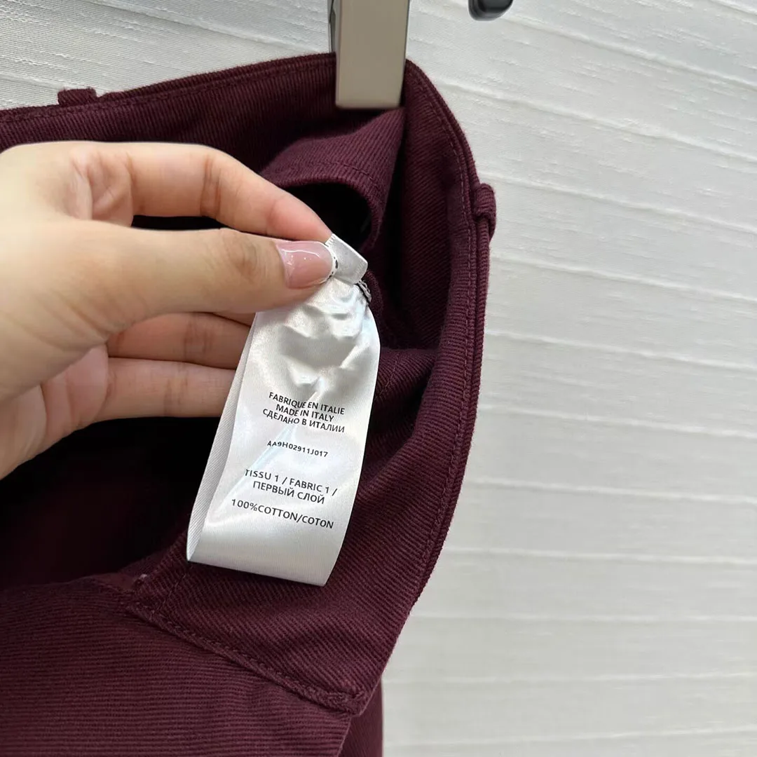 Nuovo autunno vintage streetwear stile safari pantaloni cargo larghi donna vita alta tasche grandi pantaloni casual