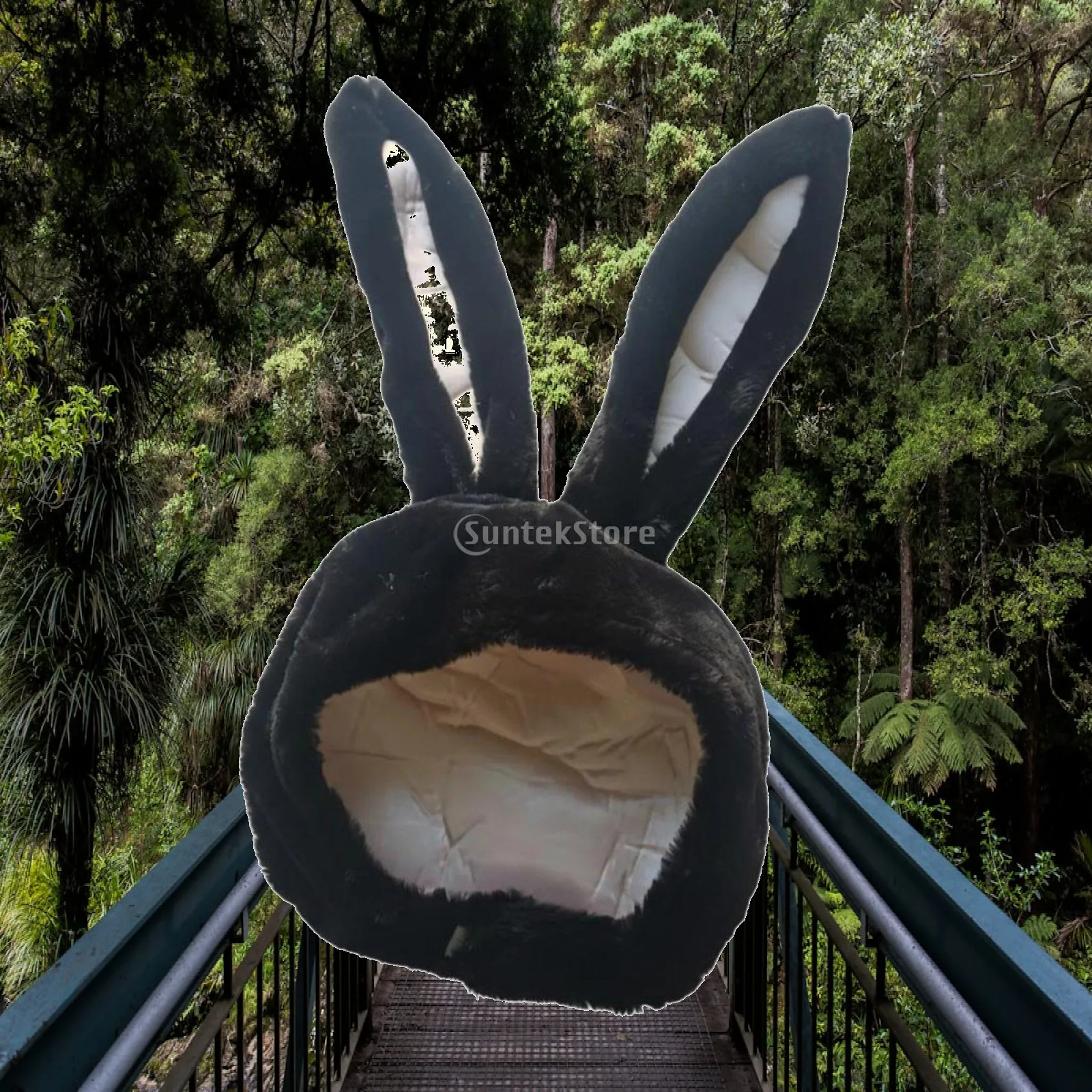 Rabbit Ears Hat Plush Animal Headwear for Bright Costumes Party Character Hat for Teens and Adults
