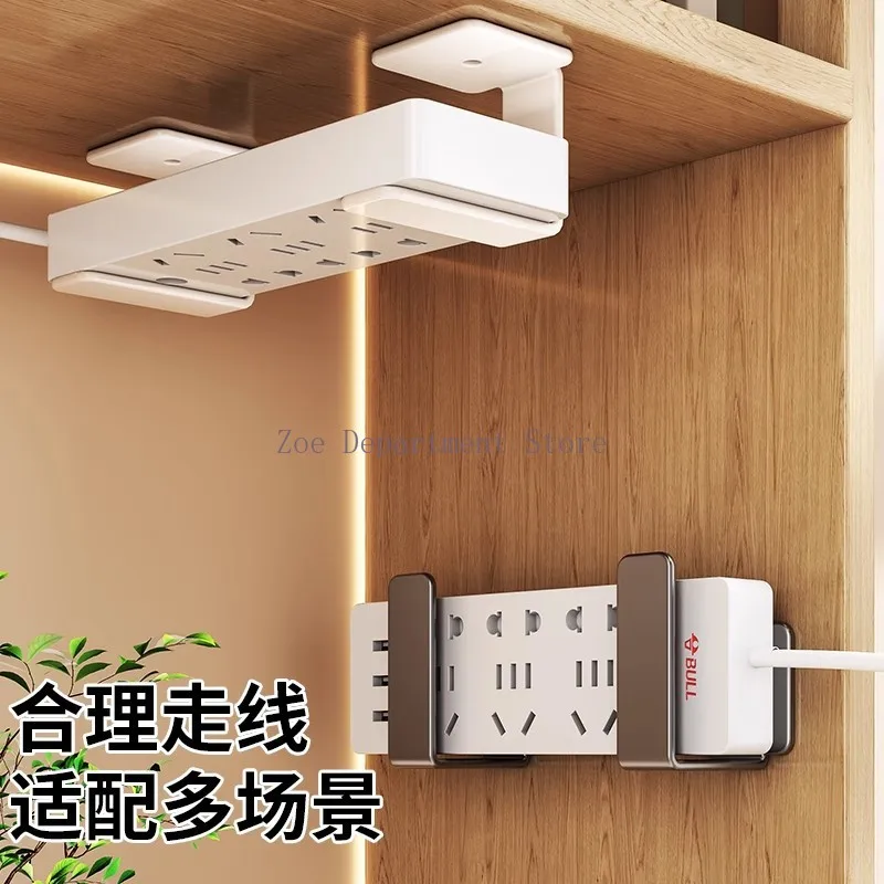 No-Drill Wall Mount Router Storage Box | TV Network Fiber Set Topbox Holder | Multi-Functional Media Device Shelf for Apple TV view 4